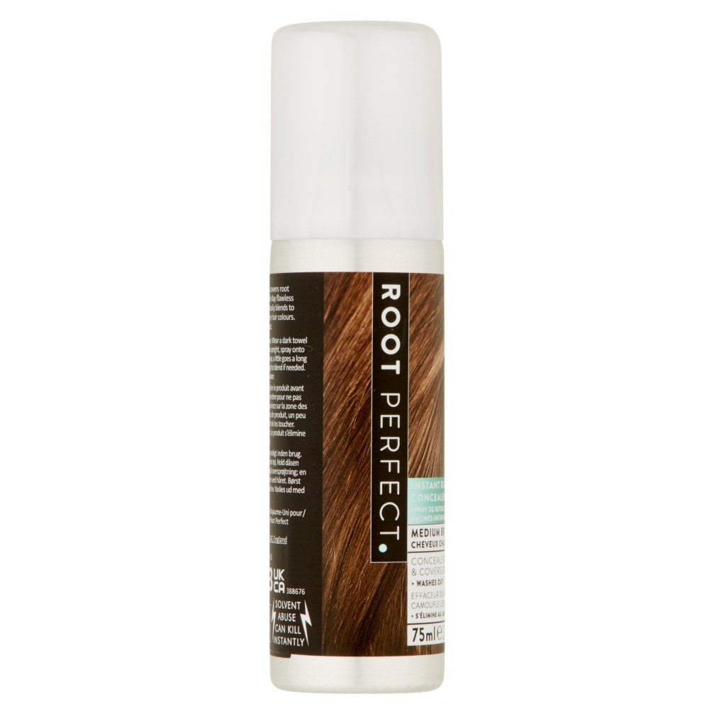 Root Perfect Medium Brown Concealer Spray 75ml