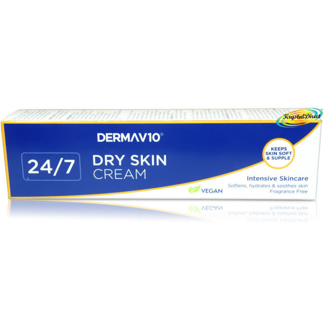 Derma V10 24/7 Unscented Dry Sensitive Skin Body Face Daily Cream 100ml
