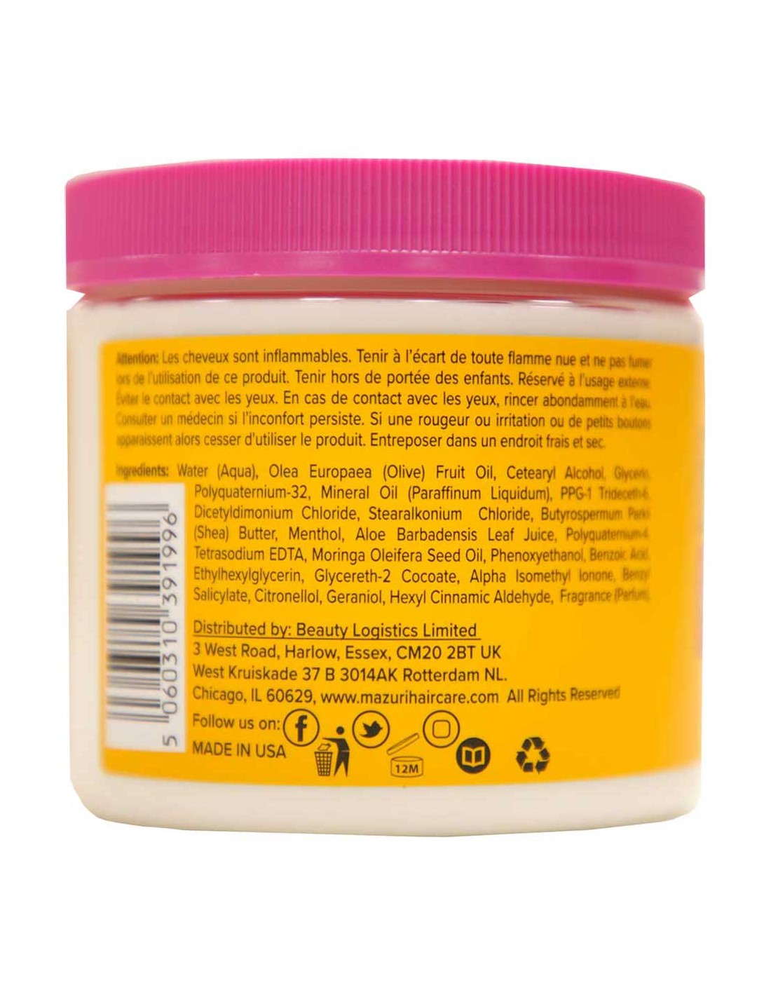 Mazuri Leave-In Collection No-Rinse Conditioning Cream - 16oz