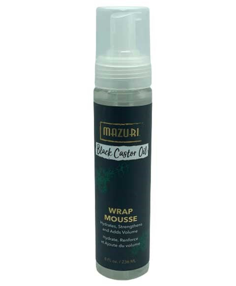 Mazuri Black Castor Oil Wrap Mousse - 236ml