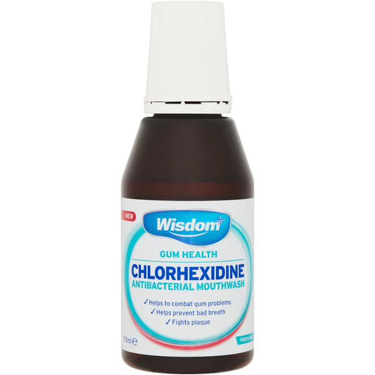 Wisdom Chlorehxdine Antibacterial mint mouthwash - 175ml