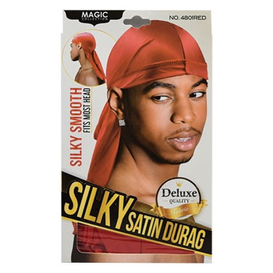 Magic Collection Silky Satin Durag - 4801Red