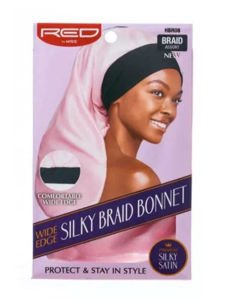 Red By Kiss Wide Edge Silky Braid Bonnet - Available in 5 diffrent colors