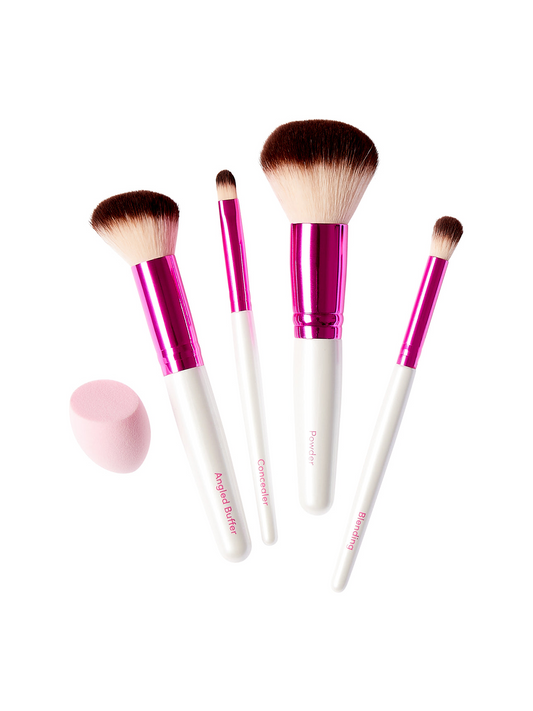 Ruby Kisses Premium Makeup Brushes Set - 5 Pieces