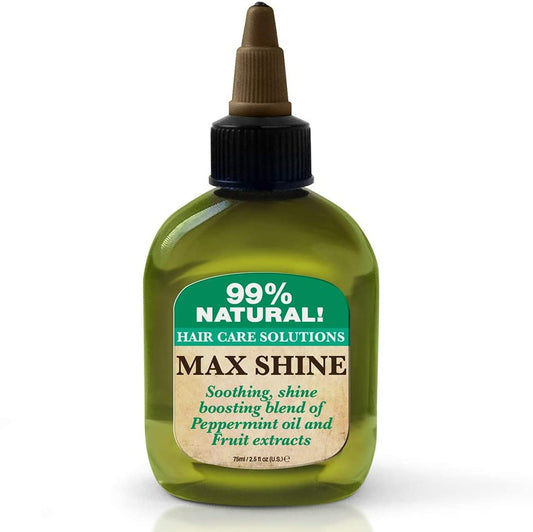 Difeel 99% Natural Therapeutic Hair Care Solutions - Max Shine 2.5 oz