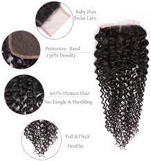 Dressmaker Brazilian Hair 4 x 4 Lace Closure - Jerry Curly Natural Color