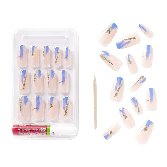 KISS GoldFinger Gel Glam Manicure Nails GD15