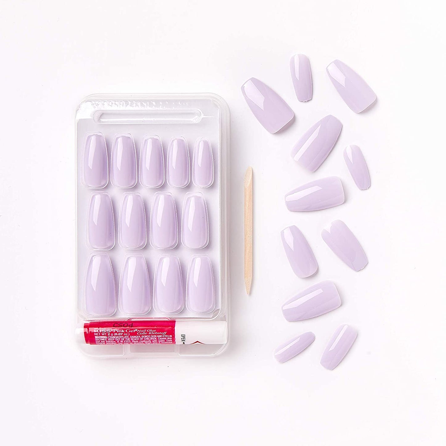 KISS GoldFinger Gel Glam Manicure Nails GFC07