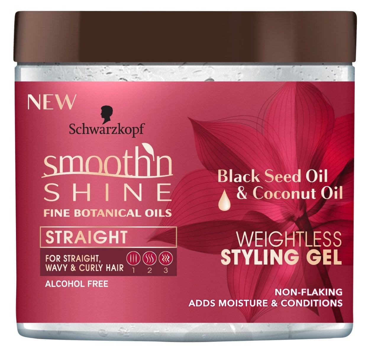 Schwarzkopf Smooth 'N Shine - Black Seed & Coconut Oil Weightless Styling Gel 16Oz | Shop at CC Hair & Beauty UK