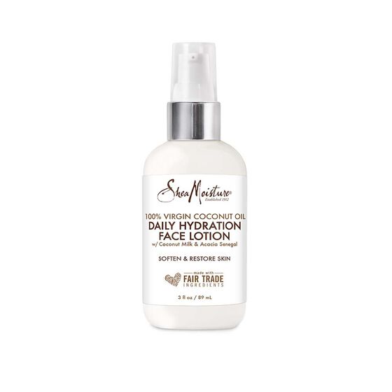 Shea Moisture Daily Hydration Face Lotion for All Skin Types 100% Virgin Coconut Oil for Daily Hydration 3 oz