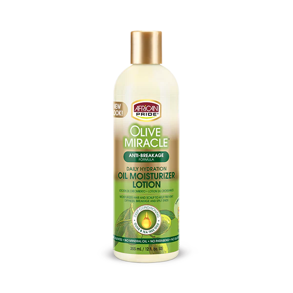 African Pride Olive Moisturizer Lotion - 12oz | Nourish, Hydrate, and Revitalize Your Hair