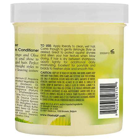 Elasta Qp Olive Oil & Mango Butter Leave-In Conditioner - 15Oz