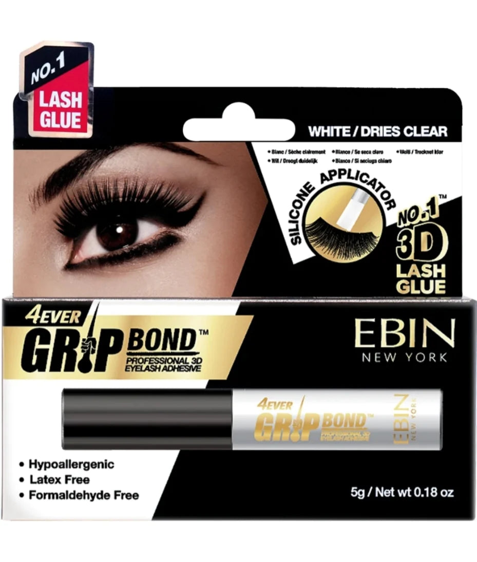 Ebin New York Grip Bond 3D Eyelash Adhesive With Silicone Applicator