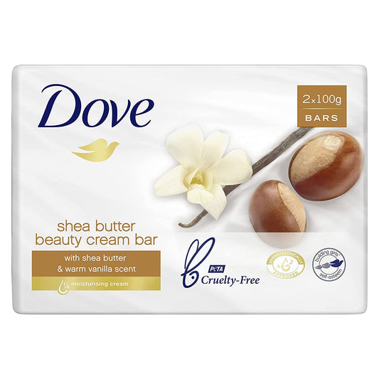 Dove Purely Pampering Shea Butter with Warm Vanilla Scent by Dove for Unisex - 2 x 3.5 oz