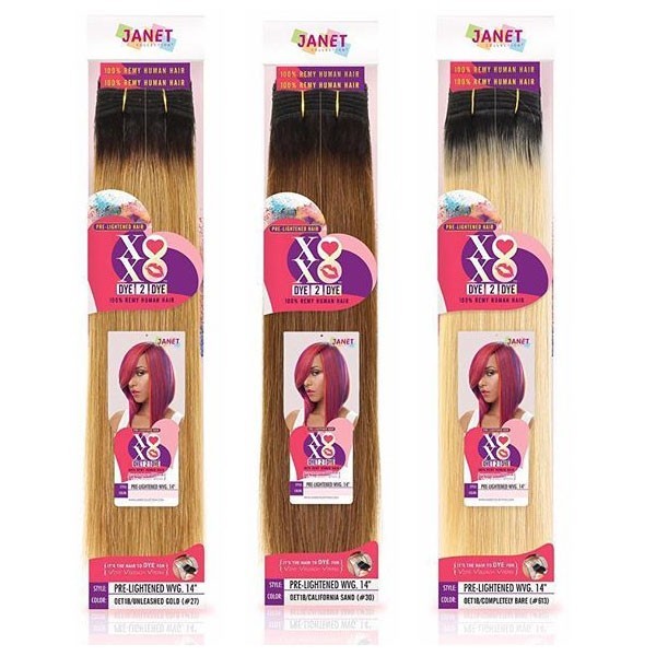 Janet Collection Xoxo Dye Pre-lightened - 14"