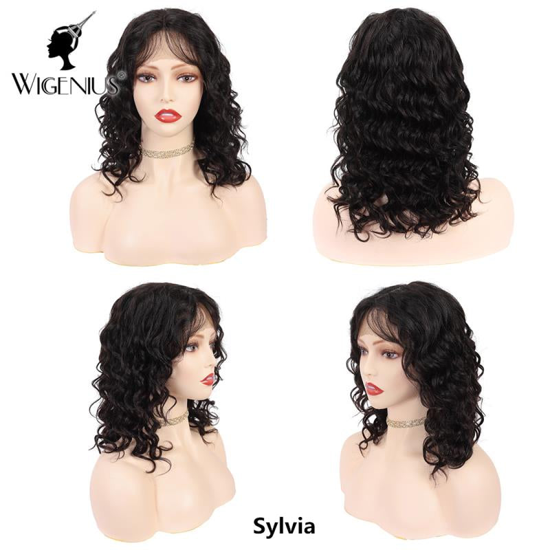Wignus 100% Unprocessed Brazilian Swiss Lace Parting Wig - Sylvia