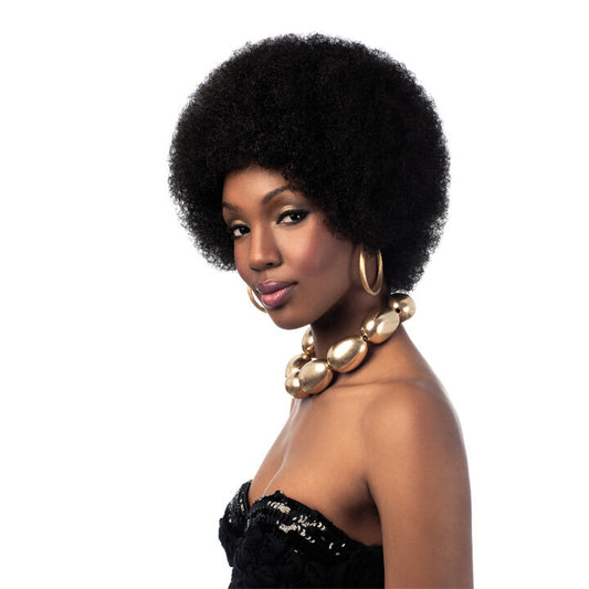 Sleek Synthetic Hair Wig - Big Afro