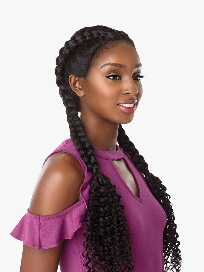 Sensationnel Cloud9 Ruwa 4x4 Swiss Braided Lace Front Wig - Bohemian Dutch Braid