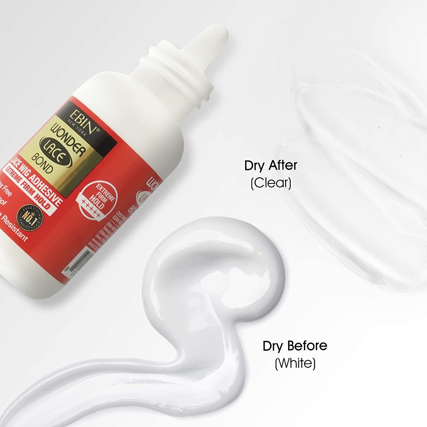 Ebin Wonder Lace Bond 1.18oz Wig Adhesive Glue Extreme Firm Hold Waterproof