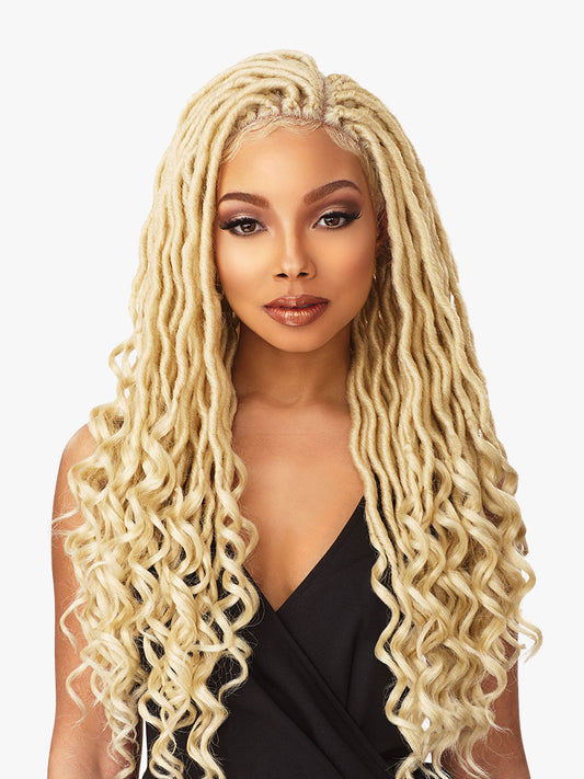 Sensationnel Cloud9 Ruwa 4x4 Swiss Braided Lace Front Wig - Goddess Locs
