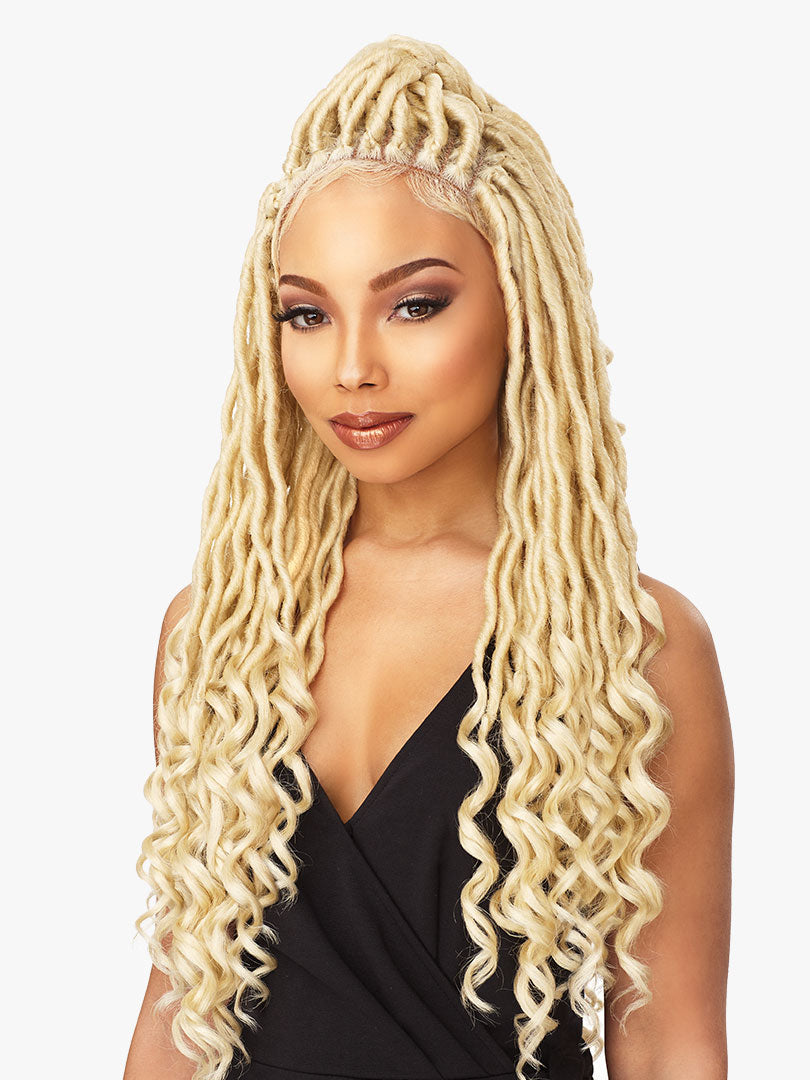 Sensationnel Cloud9 Ruwa 4x4 Swiss Braided Lace Front Wig - Goddess Locs
