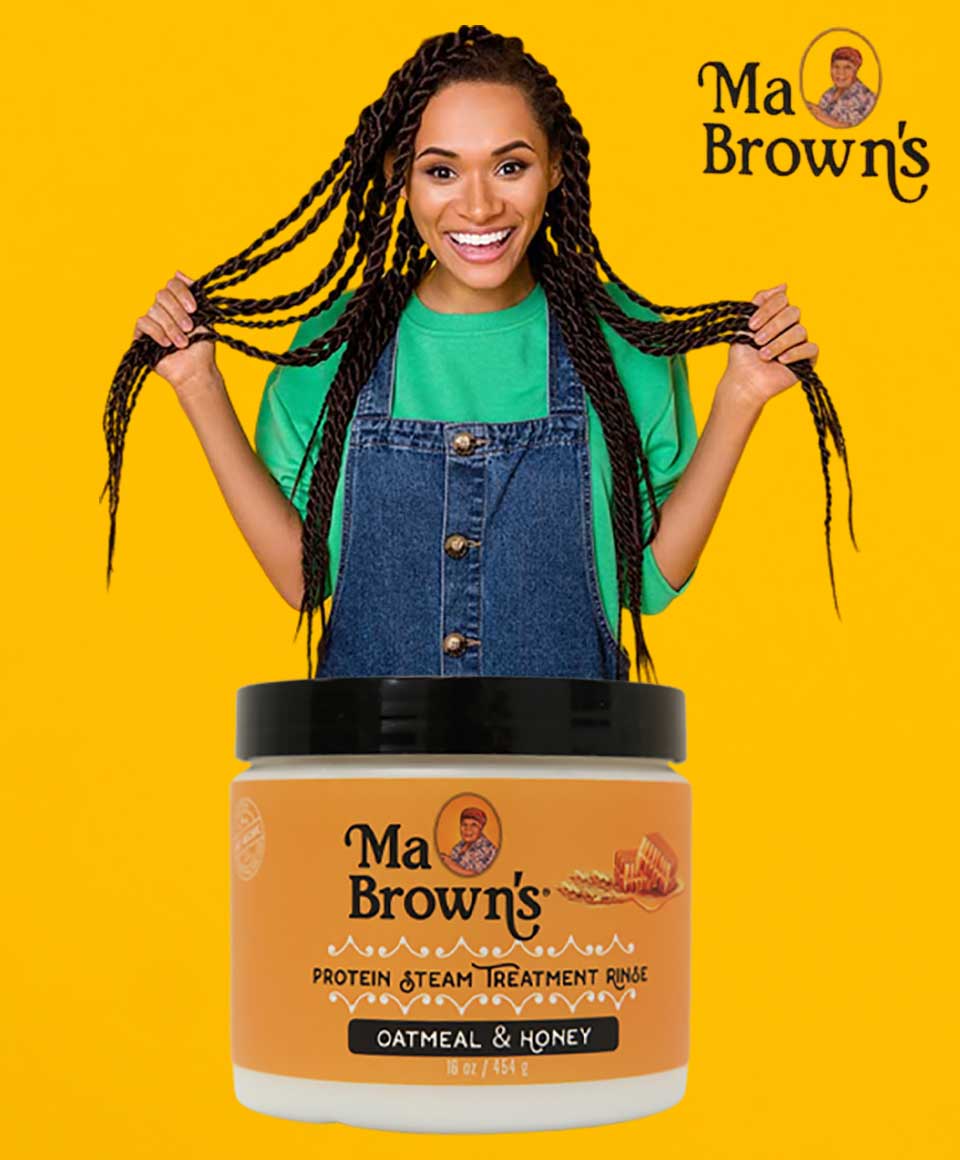 Ma Browns Protein Steam Treatment Rinse With Oatmeal And Honey  - 16oz
