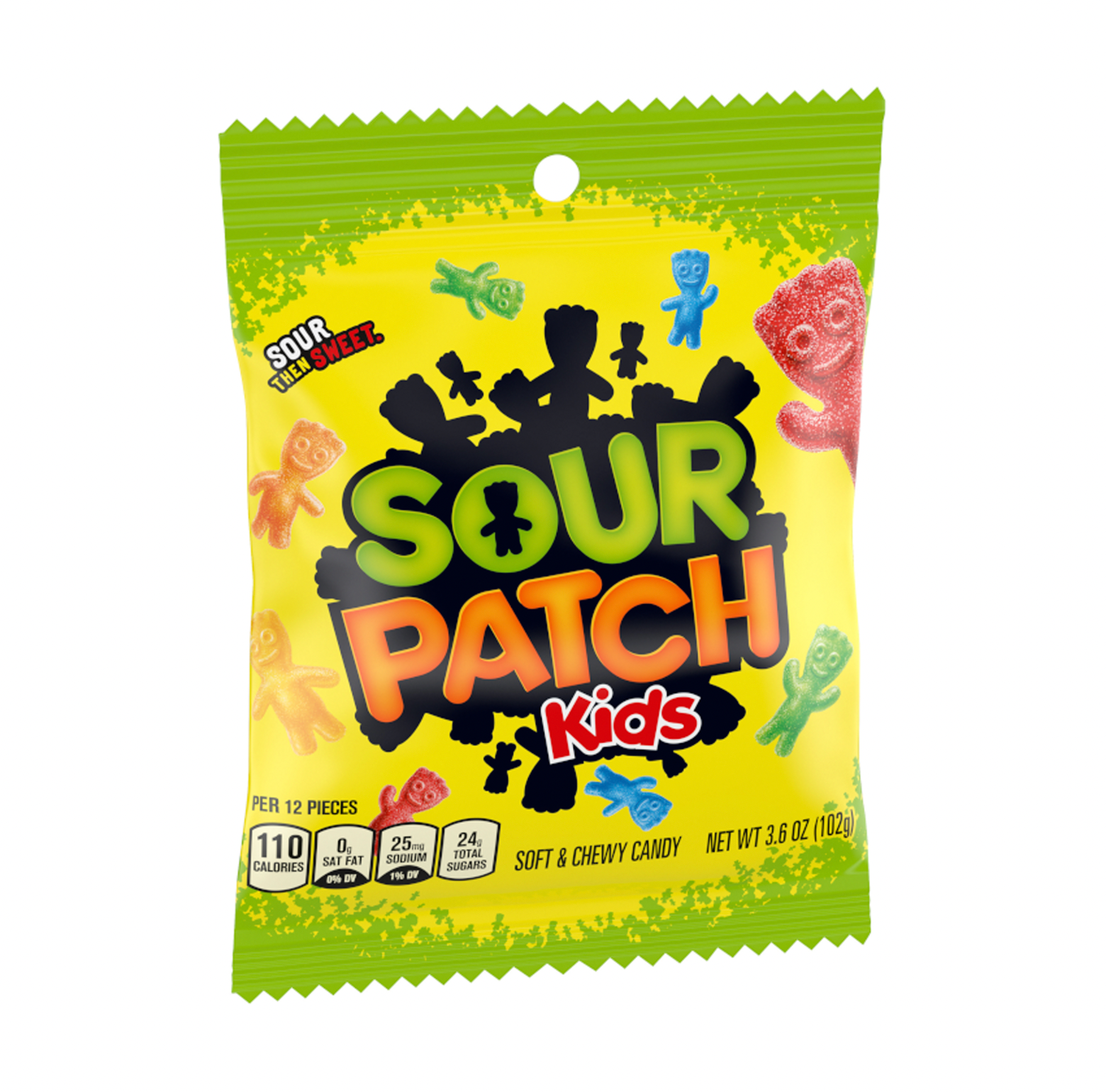 SOUR PATCH KIDS Blue Raspberry Soft & Chewy Candy, 3.6 oz