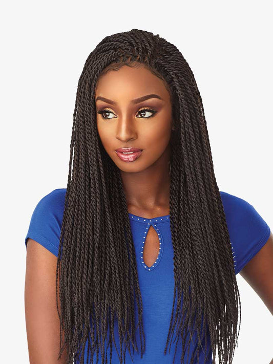 Sensationnel Cloud9 Ruwa 4x4 Swiss Braided Lace Front Wig - Senegal Twist