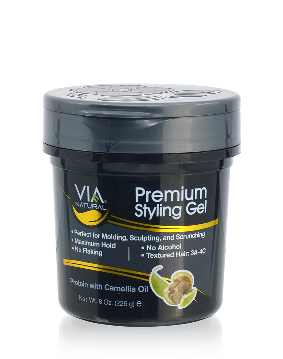 Via Natural Premium Styling Gel With Protein And Camellia Oil - 8Oz