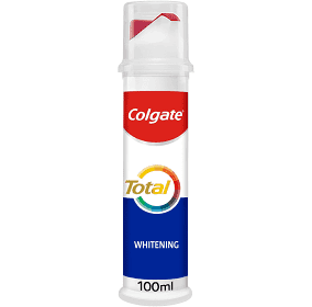 Colgate Total Whitening Fluoride Toothpaste Pump 100ml