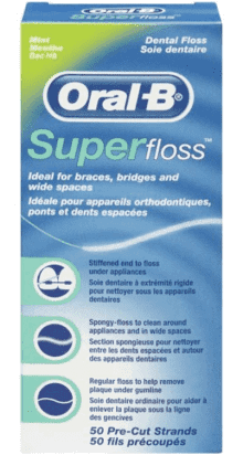 Oral-B Superfloss Dental floss 50 pieces, Pack of 12
