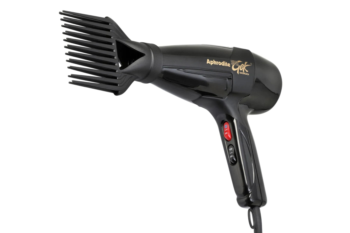 Super Turbo 3000 Hair Dryer comes with Pick comb Pik attachment