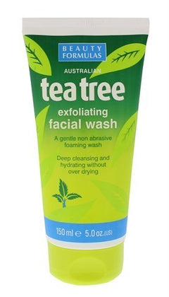 Beauty Formulas Tea Tree Exfoliating Facial Wash 4.9FL.OZ | Shop at CC Hair & Beauty UK