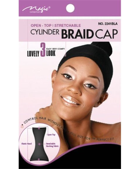 Magic Collection Cylinder Braid Cap #2241BLA