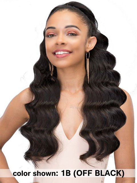 Janet Collection Synthetic Ponytail - Blueberry D/S