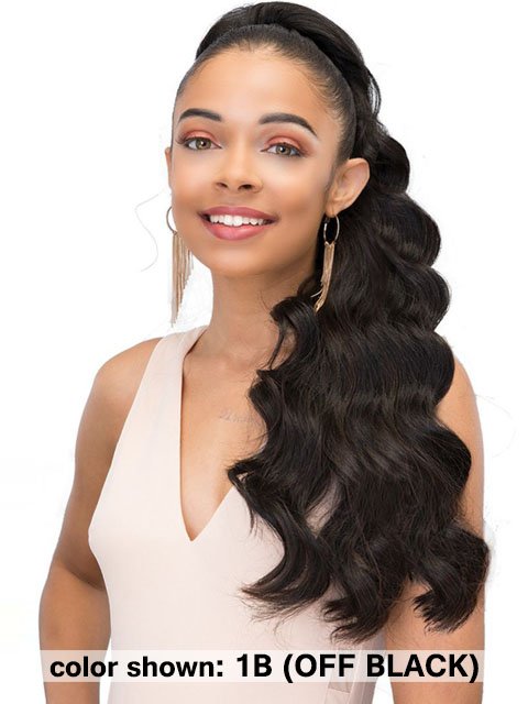 Janet Collection Synthetic Ponytail - Blueberry D/S