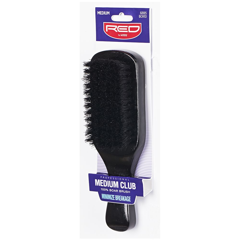 Red by Kiss PROFESSIONAL 100% Boar Medium Club Brush