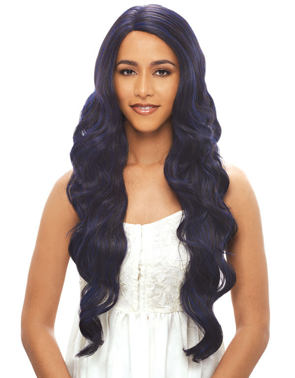 Janet Collection Human Hair Blend Lace Front Wig Brazilian Scent - AILEEN