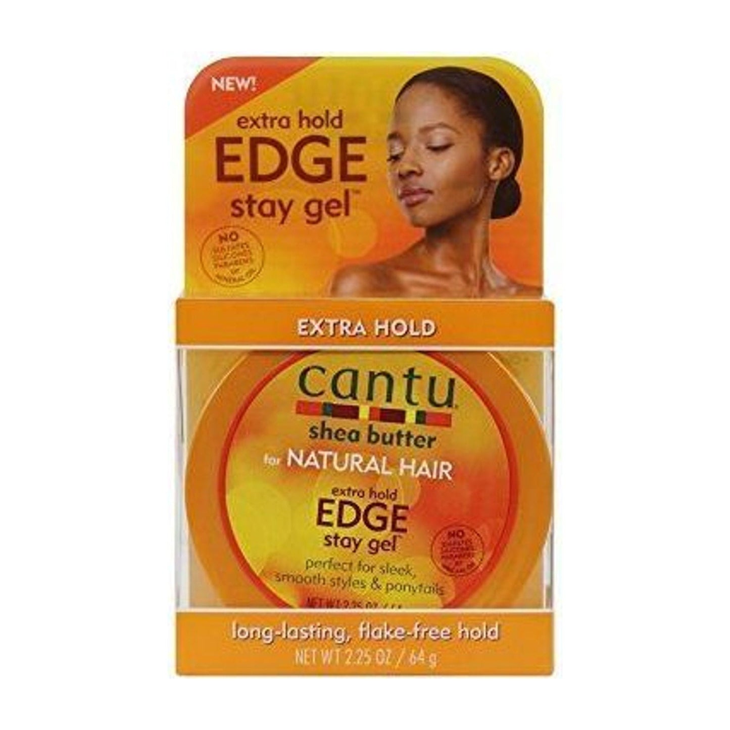 Cantu Shea Butter For Natural Hair Extra Hold Edge Stay Gel - 2.25Oz - product detail | CC Hair & Beauty