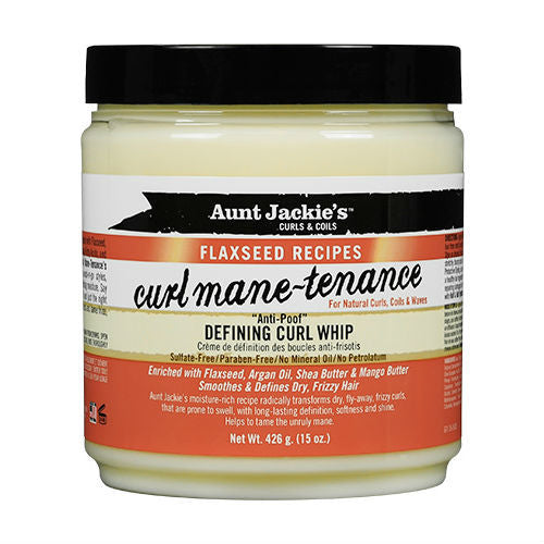 Aunt Jackie's Curls And Coils Flaxseed Recipes Curl Mane Tenance Defining Curl Whip 15 Oz