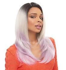 Janet Collection Human Hair Blend Lace Front Wig Brazilian Scent RAY