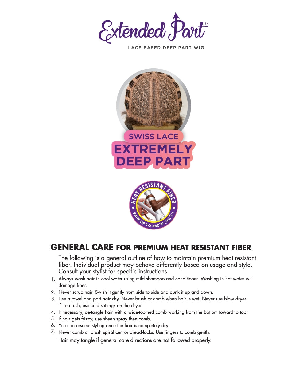 Janet Collection Extended Part Wig - Super Deep