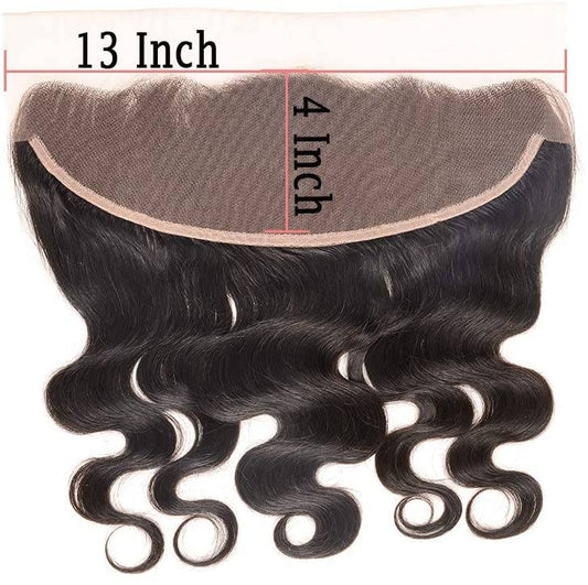 Dressmaker Swiss Closure Lace Frontal 13x4 Free Part Weave - Bodywave Natural Color