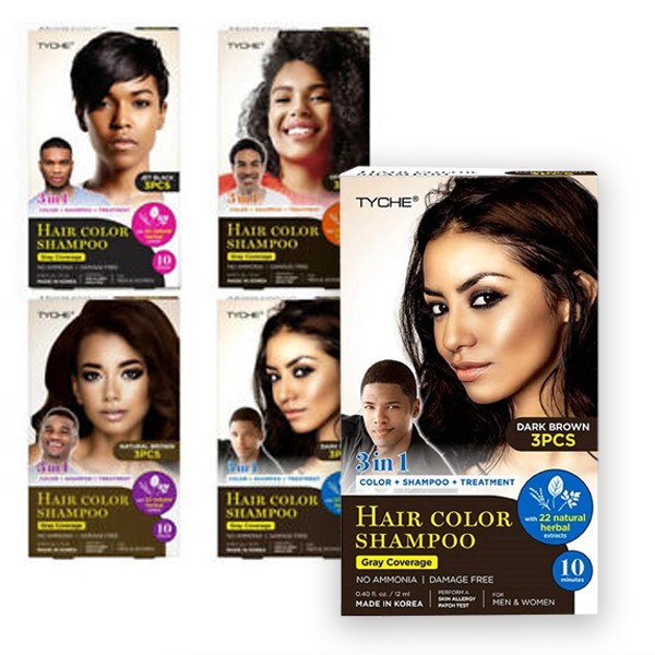 Nicka K Tyche Magic 3 In 1 Hair Color Shampoo - 0.40 oz 3pcs