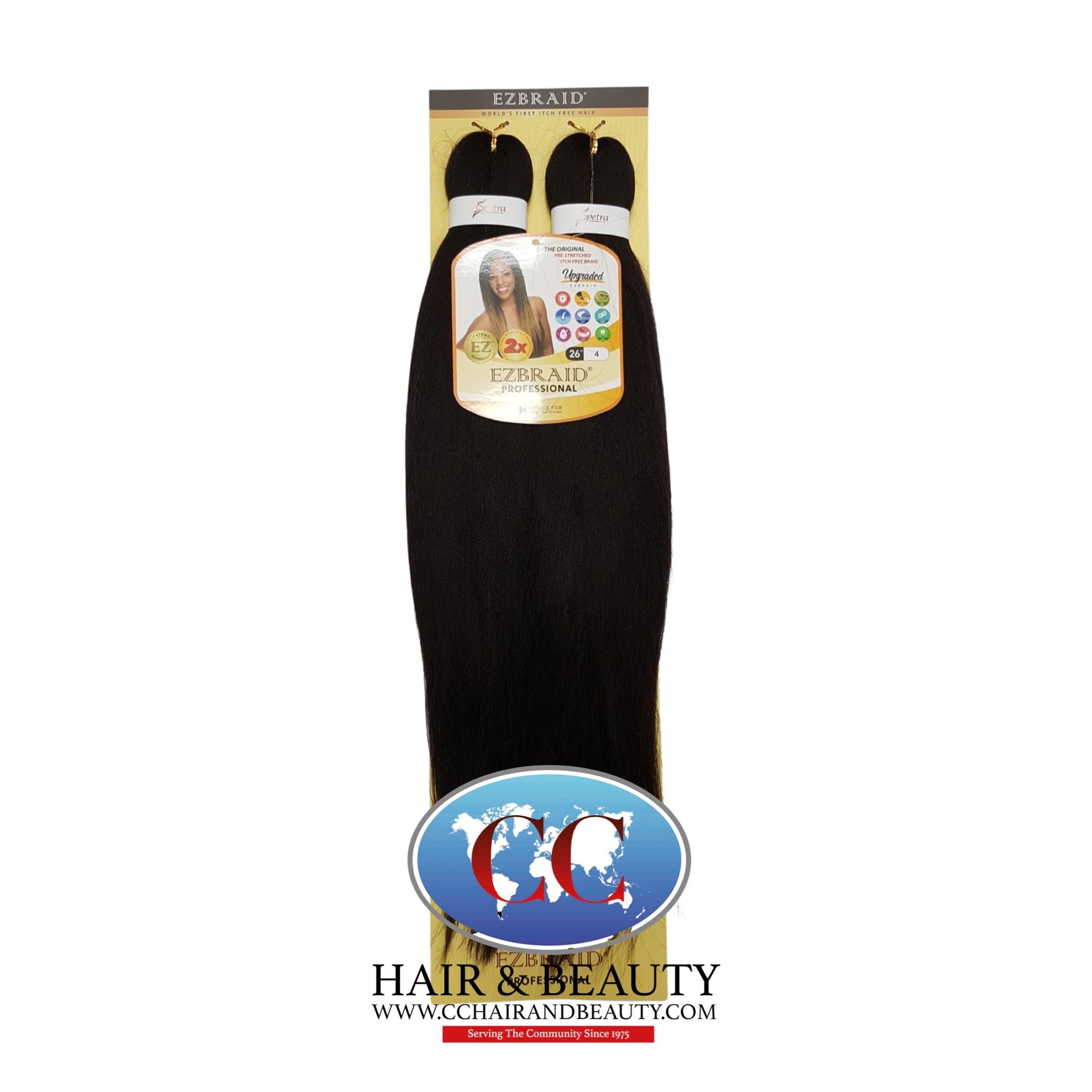 Spetra Ez Braid Pre-Stretched Braiding Hair - 26" x 2 Bundles