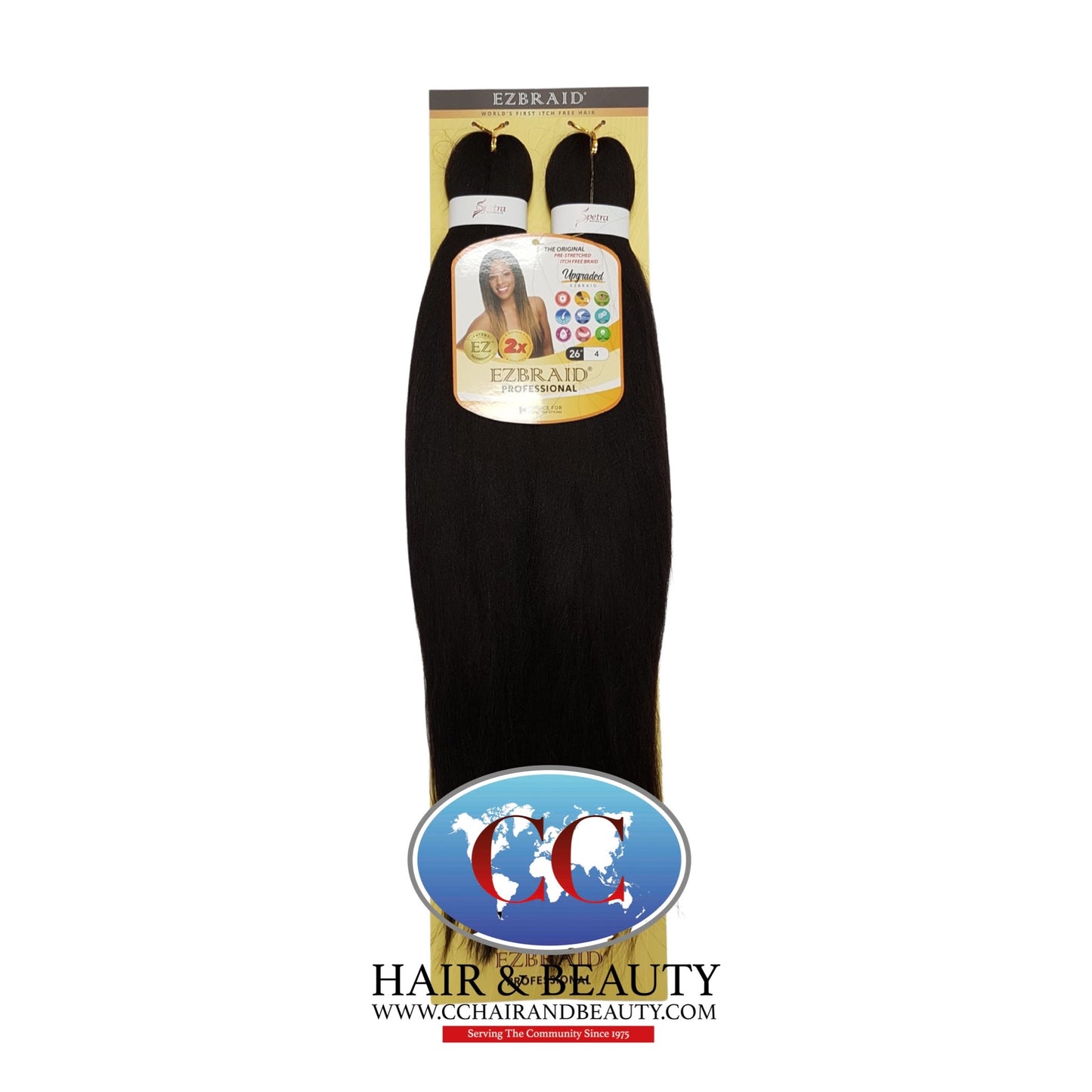 Spetra Ez Braid Pre-Stretched Braiding Hair - 26" x 2 Bundles