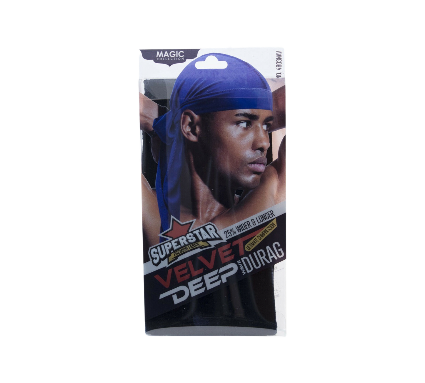 Magic Superstar Premium Fabric Velvet Deep Wave Durag Navy