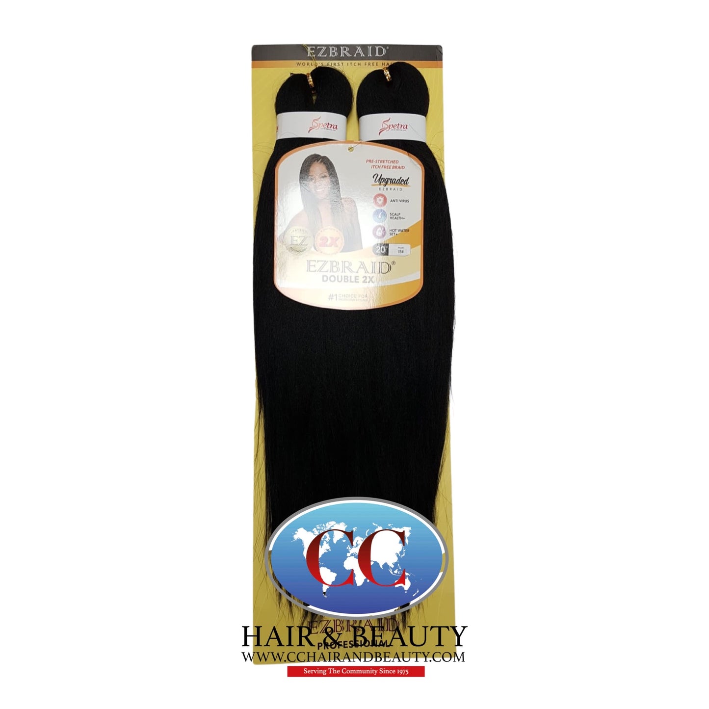 Spetra EZ Braid Pre-Stretched Braiding Hair - 20" x 2 Bundles