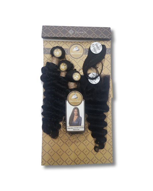 Dressmaker Multipack Bundle + FREE 8" Closure - Deep Wave COMPLETED