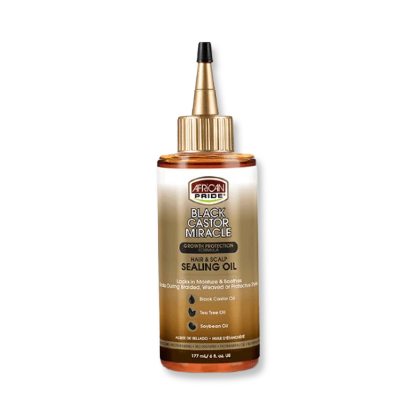 African Pride Black Castor Hair & Scalp Sealing Oil - 6 Oz